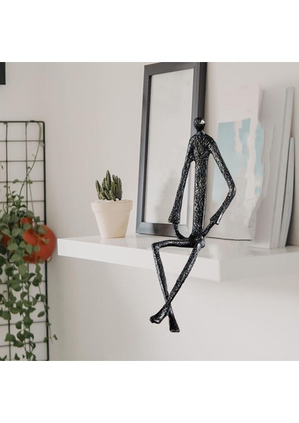 I Heykelcik Metal Heykel Heykel Masaüstü Oturma Odası Için Bir 8X10X29CM (Yurt Dışından)