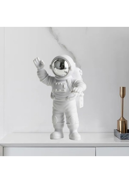 Astronot Heykeli Heykelcik Heykel Ev Masaüstü Dekorasyon A (Yurt Dışından)