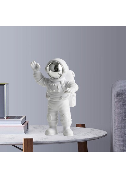 Astronot Heykeli Heykelcik Heykel Ev Masaüstü Dekorasyon A (Yurt Dışından)