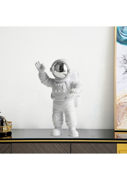 Astronot Heykeli Heykelcik Heykel Ev Masaüstü Dekorasyon A (Yurt Dışından)