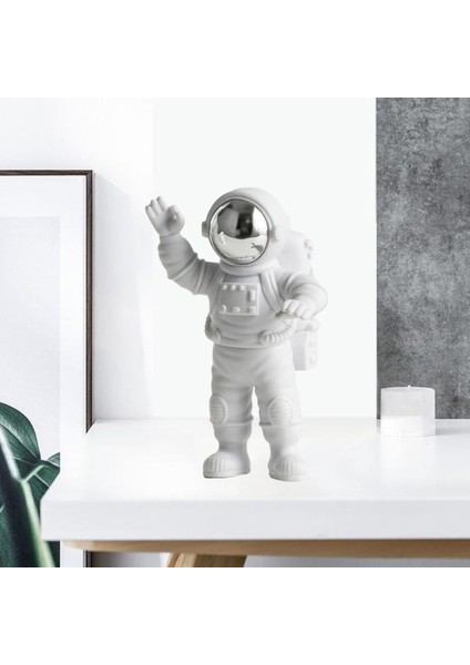 Astronot Heykeli Heykelcik Heykel Ev Masaüstü Dekorasyon A (Yurt Dışından)
