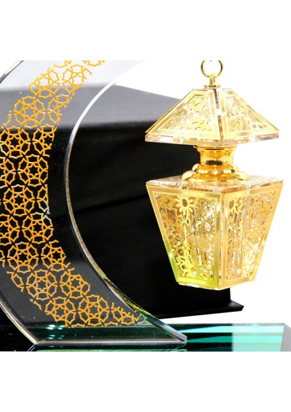 Kristal Ay Süsleme Heykelcik Heykeli El I Hatıra (Yurt Dışından)