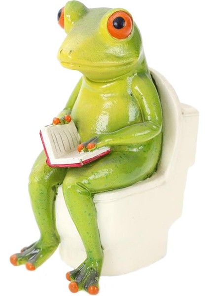 Yenilik Kurbağa Figürinleri Reçine Craft Frog Heykel Heykeli Creative Frog 5X8.5X11CM (Yurt Dışından)