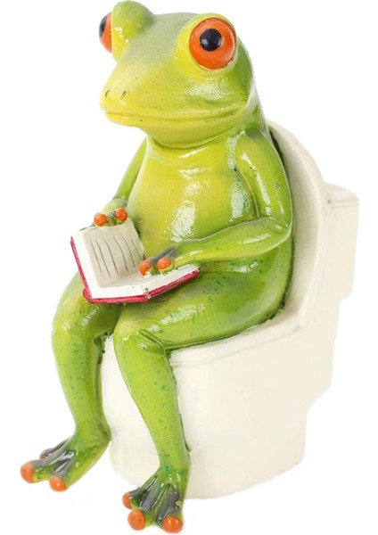 Yenilik Kurbağa Figürinleri Reçine Craft Frog Heykel Heykeli Creative Frog 5X8.5X11CM (Yurt Dışından) fiyatları