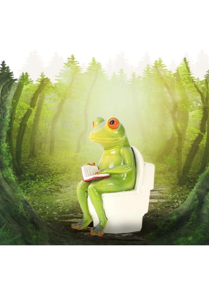 Yenilik Kurbağa Figürinleri Reçine Craft Frog Heykel Heykeli Creative Frog 5X8.5X11CM (Yurt Dışından) modelleri