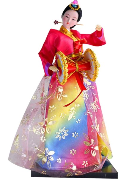 Hanbok Yenilik Dekoratif Kadın Heykeli Minyatür Geyşa H (Yurt Dışından)