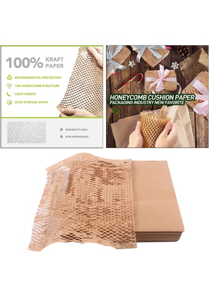 Hediye Paketleme Için 100X Kraft Kağıt Sarma Hareketli Nakliye 30X30CM (Yurt Dışından)