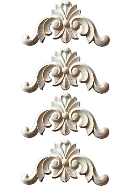 4 Oymalı , Oyma Çı, Çerçeve Ahşap Figürler Pervaz Boyasız 4CMX4CM (Yurt Dışından) fırsatları