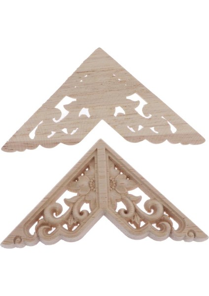 Iş Ahşap Öşe Onlay Çerçeve Dekorasyonu 8X8CM (Yurt Dışından) modelleri