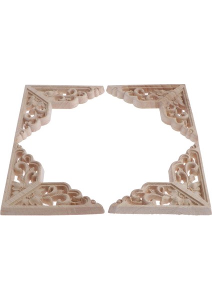Iş Ahşap Öşe Onlay Çerçeve Dekorasyonu 8X8CM (Yurt Dışından) fırsatları