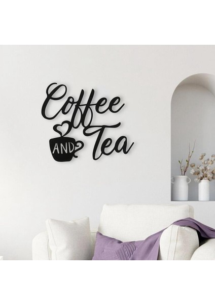 Kahve ve Çay Çubuğu Işareti Plak Duvar Metal Kapalı Dış Mekan 30X26CM Için Asılı (Yurt Dışından)