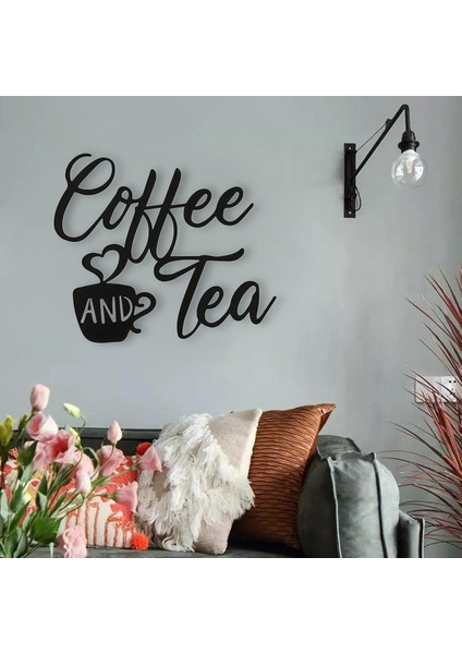 Kahve ve Çay Çubuğu Işareti Plak Duvar Metal Kapalı Dış Mekan 30X26CM Için Asılı (Yurt Dışından)