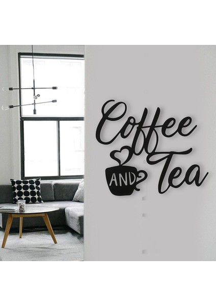 Kahve ve Çay Çubuğu Işareti Plak Duvar Metal Kapalı Dış Mekan 30X26CM Için Asılı (Yurt Dışından)