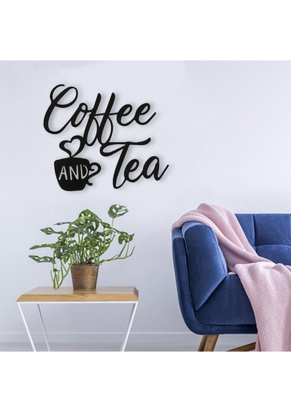 Kahve ve Çay Çubuğu Işareti Plak Duvar Metal Kapalı Dış Mekan 30X26CM Için Asılı (Yurt Dışından)