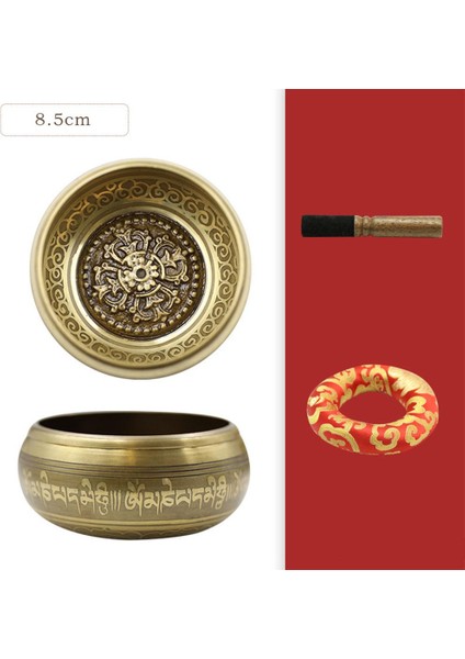 Tibet Meditasyon Ses Kasesi Basınçlı Pirinç Altı (Yurt Dışından)