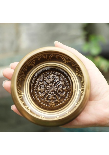 Tibet Meditasyon Ses Kasesi Basınçlı Pirinç Altı (Yurt Dışından)