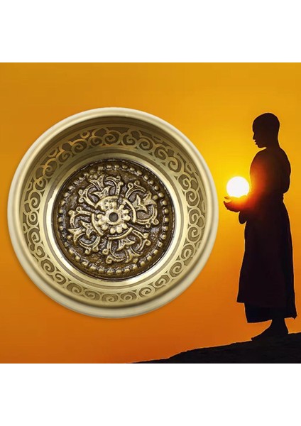 Tibet Meditasyon Ses Kasesi Basınçlı Pirinç Altı (Yurt Dışından)
