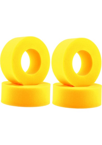 4 Parça Rc Lastik Sünger Köpük Yükseltme Parçaları SCX10 Hobi Araba Model Araba Sarı (Yurt Dışından)