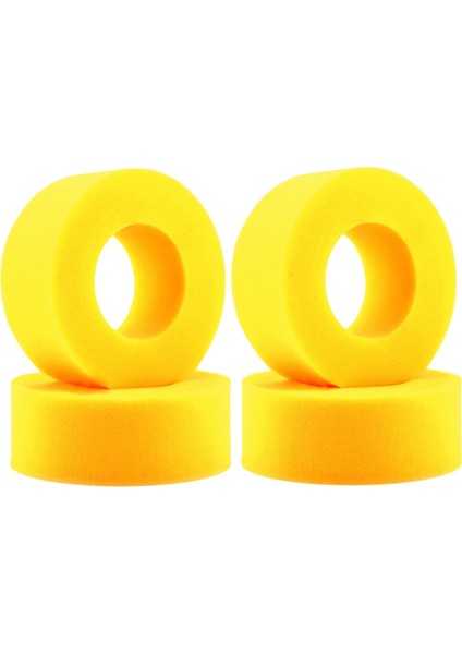 4 Parça Rc Lastik Sünger Köpük Yükseltme Parçaları SCX10 Hobi Araba Model Araba Sarı (Yurt Dışından)