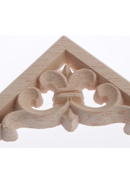 Doğal Ahşap Oyma Boyasız Çı Dekorları 6X6CM 1 (Yurt Dışından)