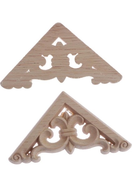 Doğal Ahşap Oyma Boyasız Çı Dekorları 6X6CM 1 (Yurt Dışından)