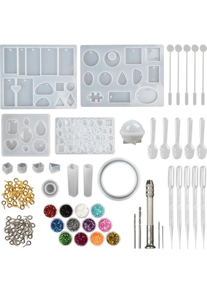 142PCS Reçine Döküm, Dıy Takı Zanaat, Silikon Epoksi Reçine (Yurt Dışından)