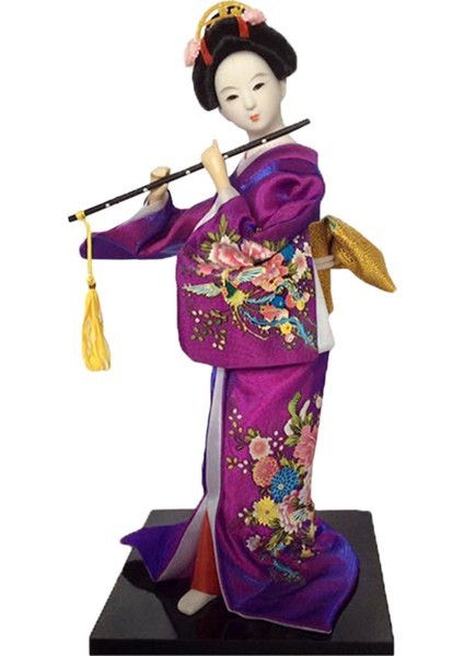 Japon Kimono Geyşa Heykeli Doğum Günü Koleksiyonluk Heykelcik H (Yurt Dışından)