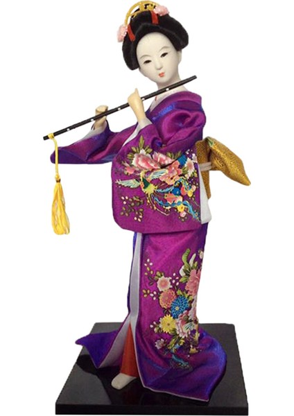 Japon Kimono Geyşa Heykeli Doğum Günü Koleksiyonluk Heykelcik H (Yurt Dışından)