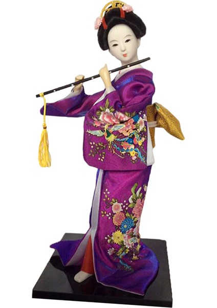 Japon Kimono Geyşa Heykeli Doğum Günü Koleksiyonluk Heykelcik H (Yurt Dışından)