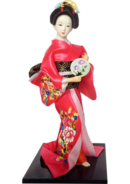 Japon Kimono Geyşa Heykeli Doğum Günü Koleksiyonluk Heykelcik C (Yurt Dışından)