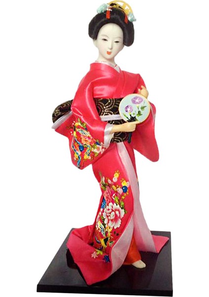 Japon Kimono Geyşa Heykeli Doğum Günü Koleksiyonluk Heykelcik C (Yurt Dışından)