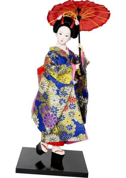 Japon Kimono Geyşa Heykeli Doğum Günü Koleksiyonluk Heykelcik G (Yurt Dışından)