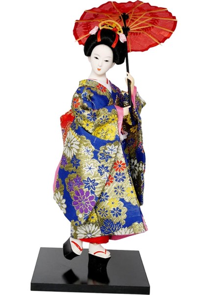 Japon Kimono Geyşa Heykeli Doğum Günü Koleksiyonluk Heykelcik G (Yurt Dışından)