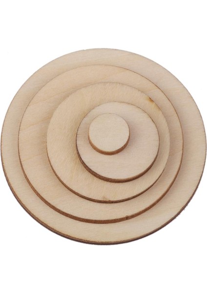Boş Düz Yuvarlak Şekilli Doğal Ahşap Dilimler Diskler Sanat Zanaat Hobileri 100PCS 10-50MM (Yurt Dışından)