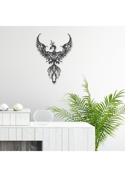 Bahçe Çiftlik Evi Ev Için Ferforje Phoenix Duvar Sanatı Heykel 40CM (Yurt Dışından)