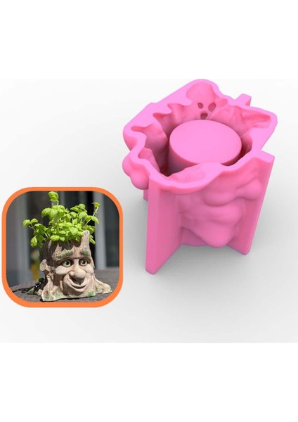 3D Güdük Şekilli Silikon Reçine Zanaat Potu Ev Dekor (Yurt Dışından)