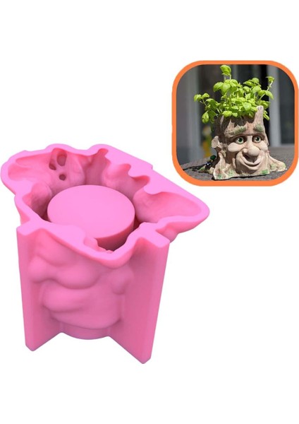 3D Güdük Şekilli Silikon Reçine Zanaat Potu Ev Dekor (Yurt Dışından)