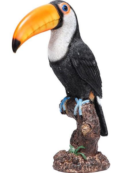Güdük Heykeli Reçine Süsleme Üzerinde Toucan (Yurt Dışından)