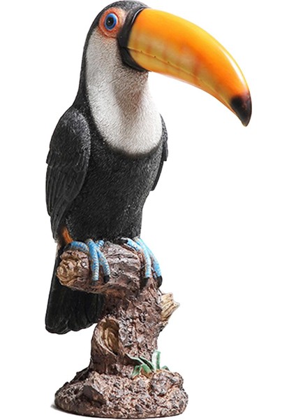 Güdük Heykeli Reçine Süsleme Üzerinde Toucan (Yurt Dışından)