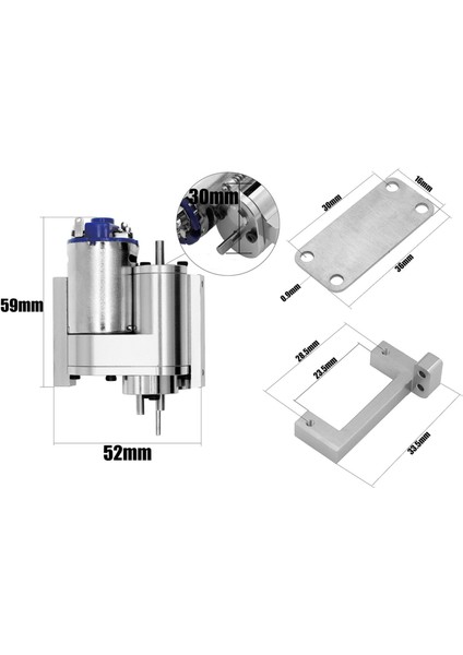 Wpl B1 B14 B14 C14 C24 MN96 MN99S 1/12 1/16 Rc Prwler Car Yedek Parçaları Için Metal Şanzıman Bölünme Dişli Kılıfı - (Yurt Dışından)