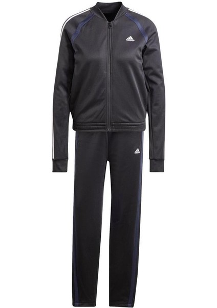 ADİDAS W TEAMSPORT TS IX1106 Kadın BLACK/WHITE Spor Eşofman Takımı