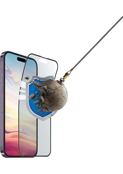 Apple iPhone 14 Pro Max Uyumlu Esnek Özel Nano Yapı 4K Kalite Şeffaf Flexible Nano Cam