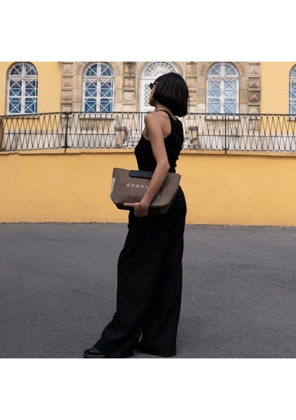 The B Bag Kanvas Çanta Uzun Askılı Bonheurr Çanta modelleri