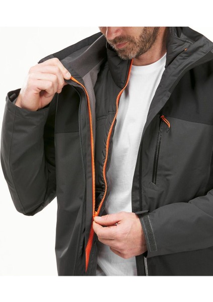 Erkek 3'ü 1 Arada Outdoor Mont -Su Geçirmez, Rüzgar Geçirmez, -10°c'ye Kadar Sıcak Tutan Kışlık Mont