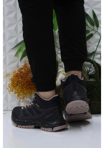 Vıolly Siyah Pudra Rahat Ürün Waterproof Outdoor Kadın Bot fırsatları