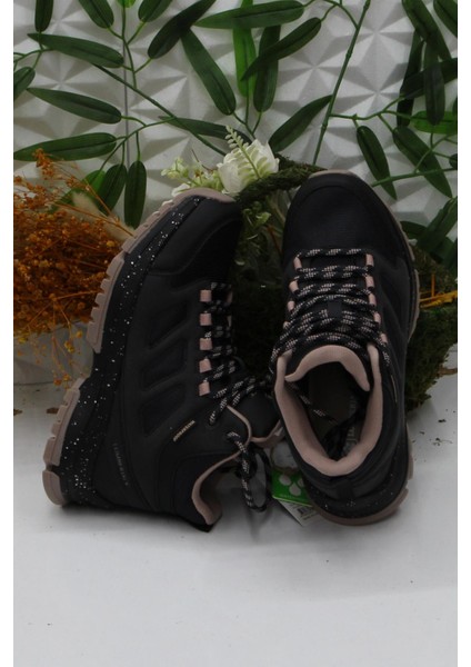 Vıolly Siyah Pudra Rahat Ürün Waterproof Outdoor Kadın Bot indirimleri