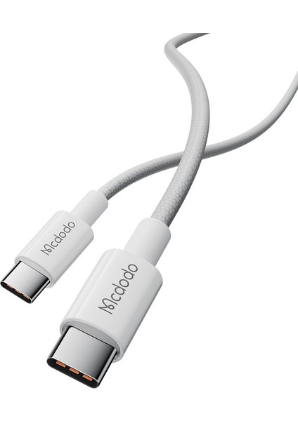CA-2770 60W USB -C To Usb-C Şarj ve Data Kablosu Beyaz - 1.2 M