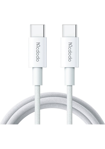CA-2770 60W USB -C To Usb-C Şarj ve Data Kablosu Beyaz - 1.2 M