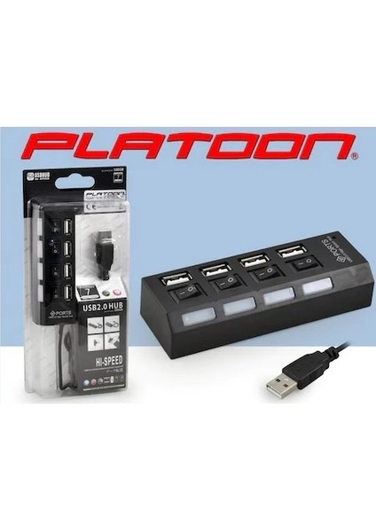 4 Lu USB Hub 20 Anahtarlı