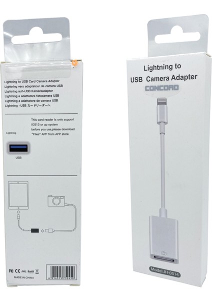 USB Den To Lightning Apple Flash Bellek Okuyucu